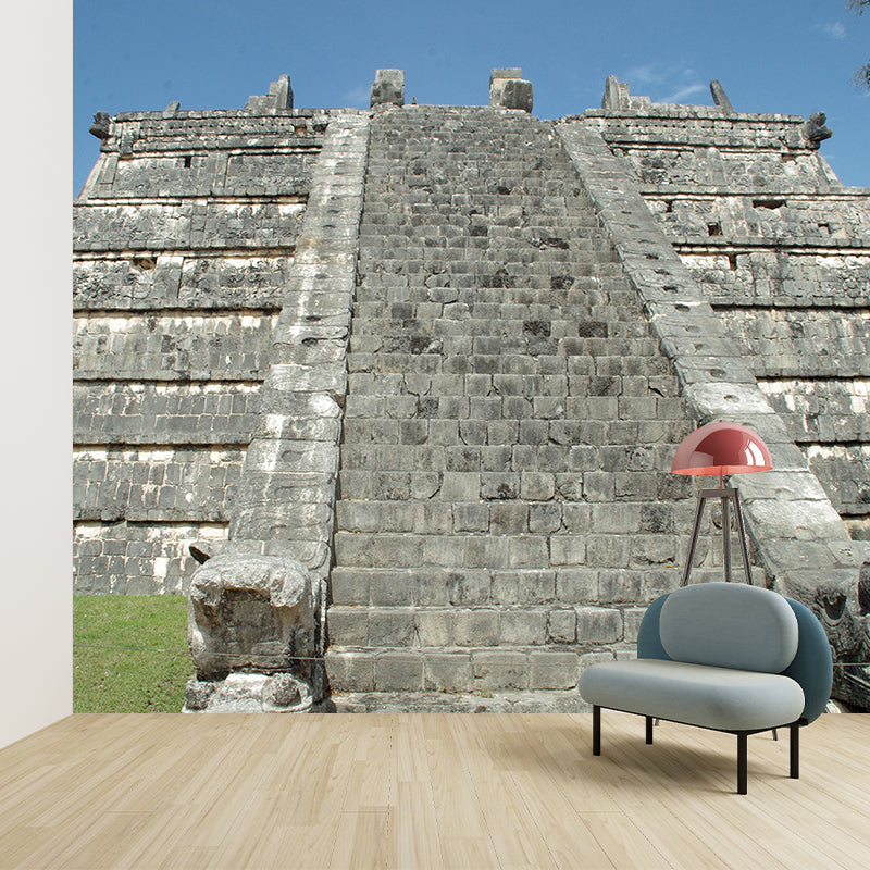 Stairs Architecture Mural Wallpaper Stain Resistant Wall Decor for Home Decor