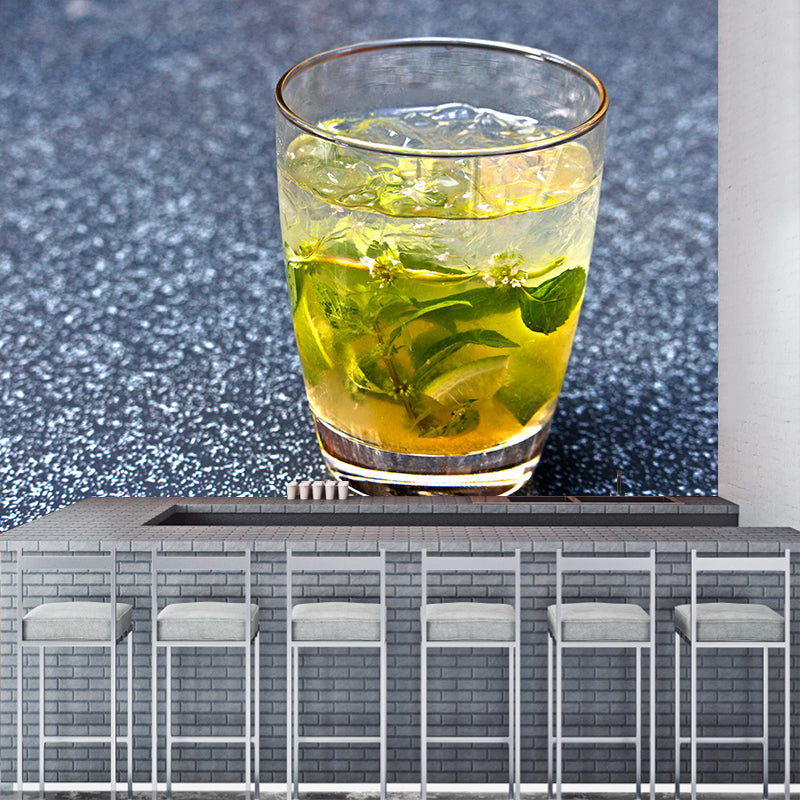 Wine Wall Mural Moisture Resistant Contemporary Photography Wall Art for Pub