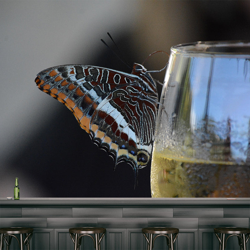 Wine Mural Moisture Resistant Contemporary Photography Wall Art for Bar Shop