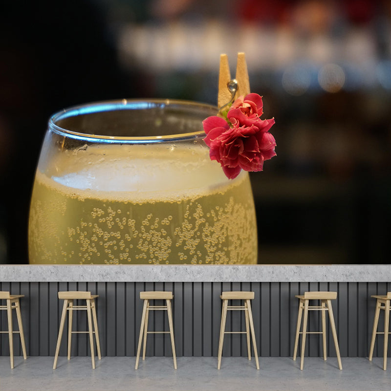 Customized Modern Mural Wallpaper Moisture Resistant Bar Shop Wall Decor