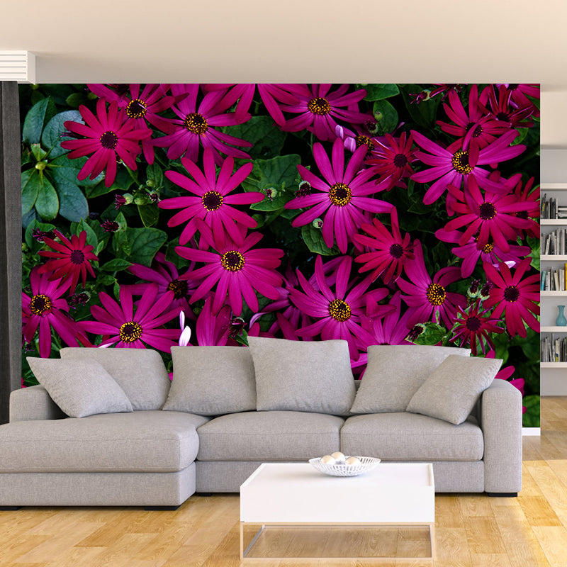 Customized Sea of Flowers Mural Wall Covering Eco-friendly Wallpaper for Bedroom