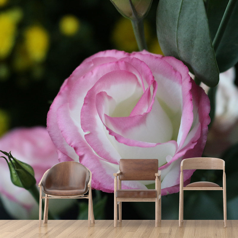 Minimalism Style Bellflower Wall Mural Decorative Photography for Living Room