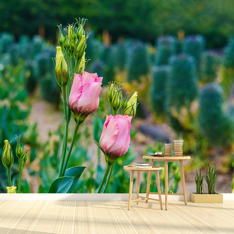 Minimalism Style Bellflower Wall Mural Decorative Photography for Living Room