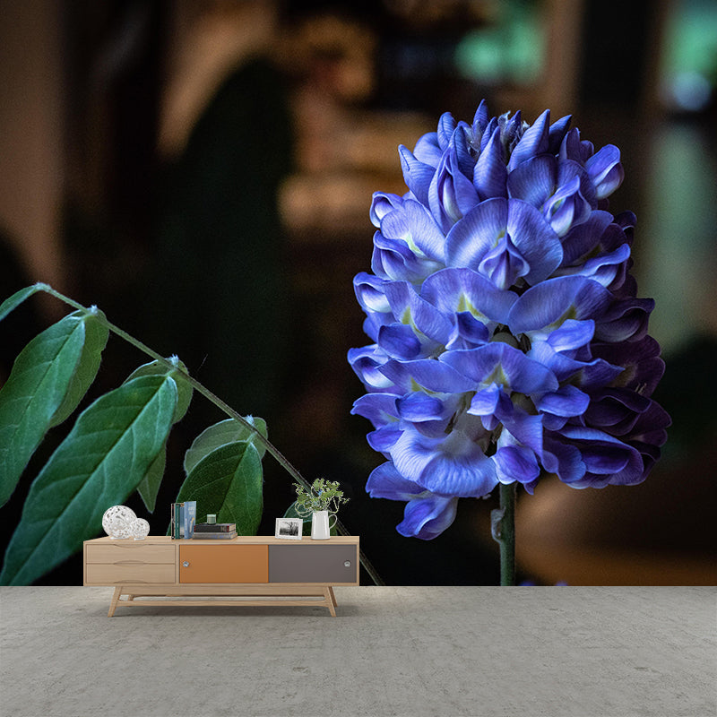 Customized Wisteria Mural Wall Covering Eco-friendly Wallpaper for Bedroom