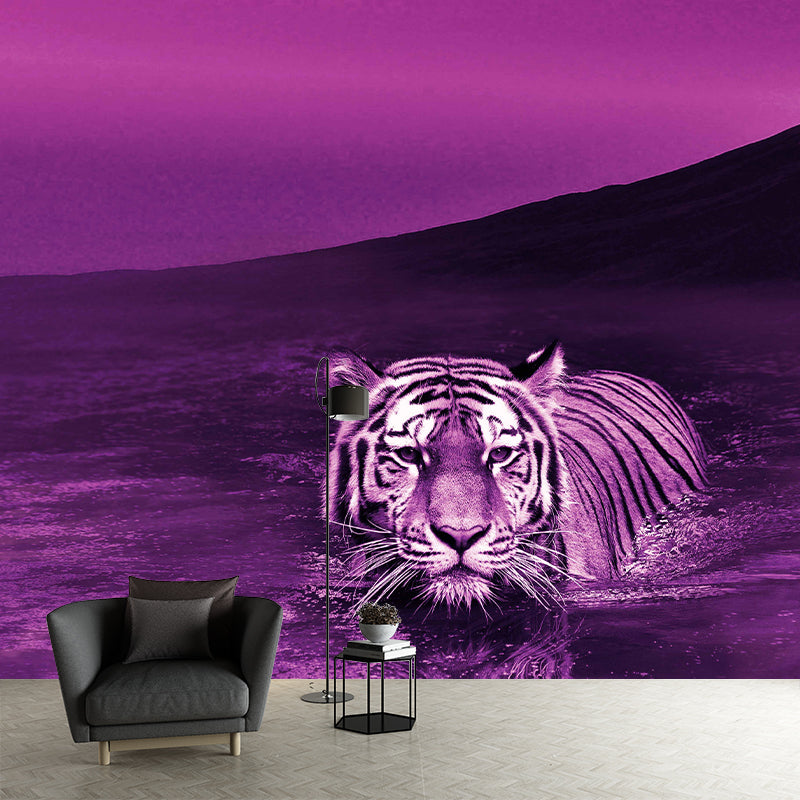 Forest Beast Animal Mural Wallpaper Wall Covering Mildew Resistant for Living Room