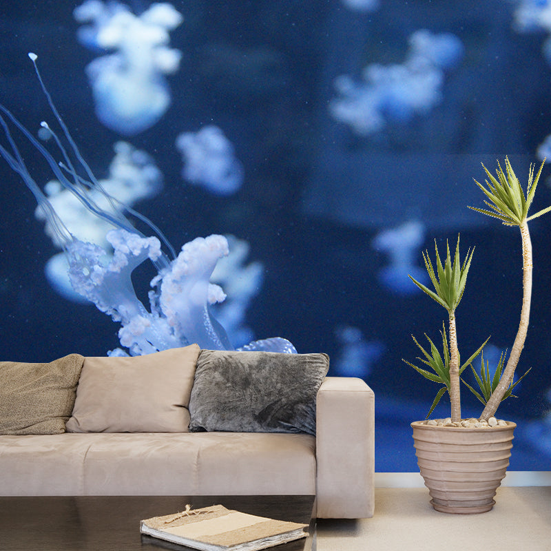 Tropical Seabed View Wall Covering for Sleeping Room, Moisture Resistant