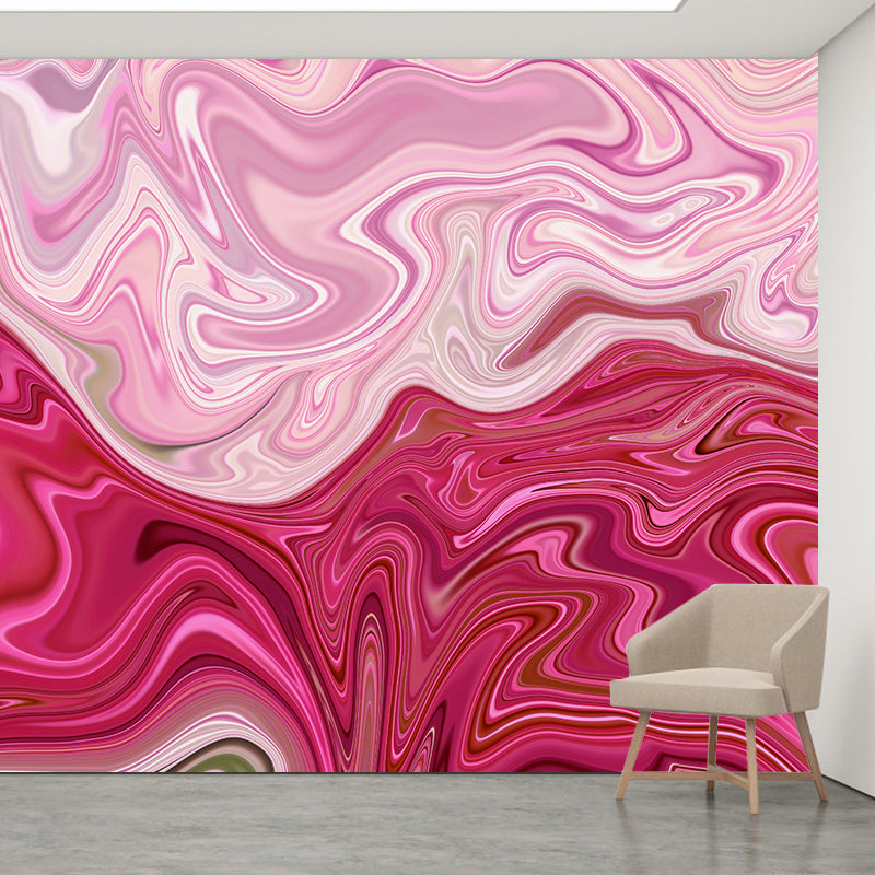 Abstract Swirl Mural Wallpaper Sitting Room Decoration, Personalized Size Available