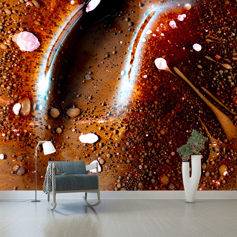 Modernist Abstract Mural Wallpaper for Sitting Room, Custom Size Available