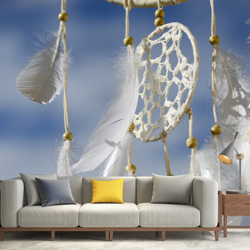 Beautiful Feathers Removable Wall Mural for Sleeping Room, Stain Resistant