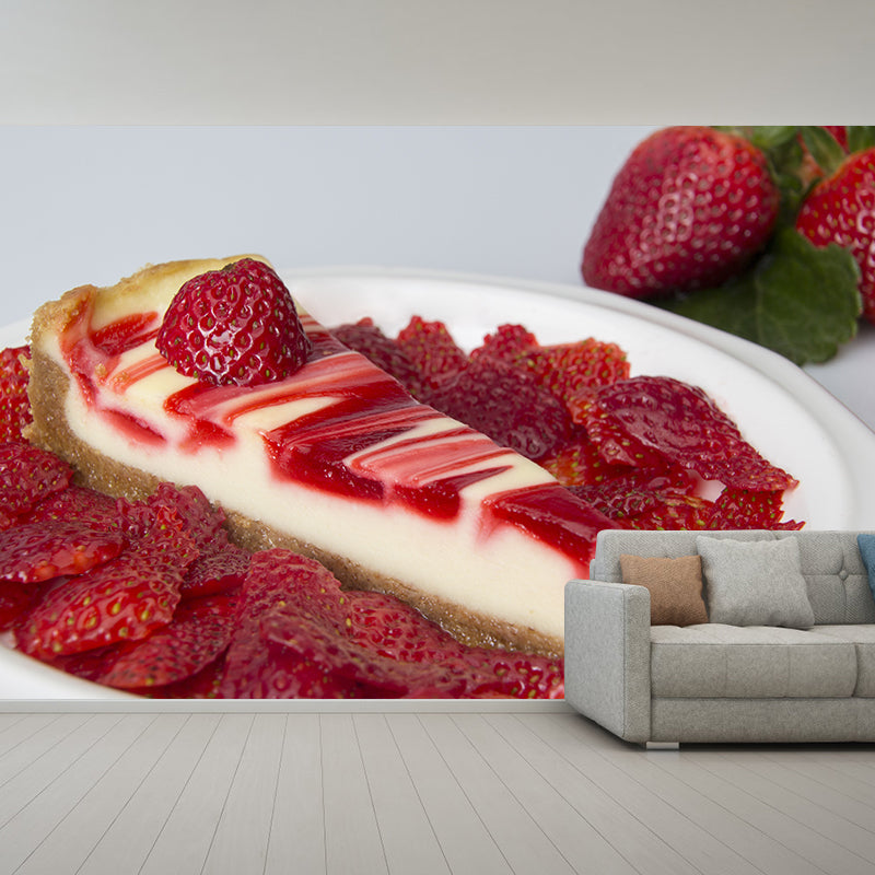 Fruit Cake Mural Wallpaper for Cake Shop Waterproof Wall Decor, Made to Measure