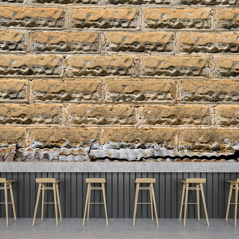 Classical Brick Wall Mural Wall Decor for Sitting Room, Water Resistant