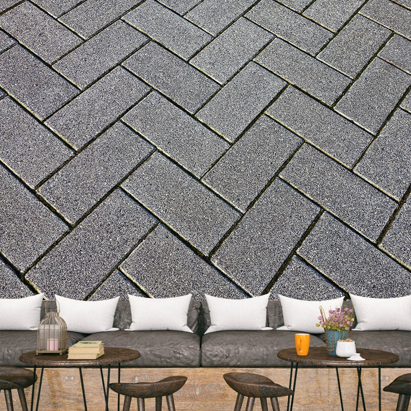 Brick Wall Mural Wallpaper Photography Mildew Resistant for Living Room Bedroom