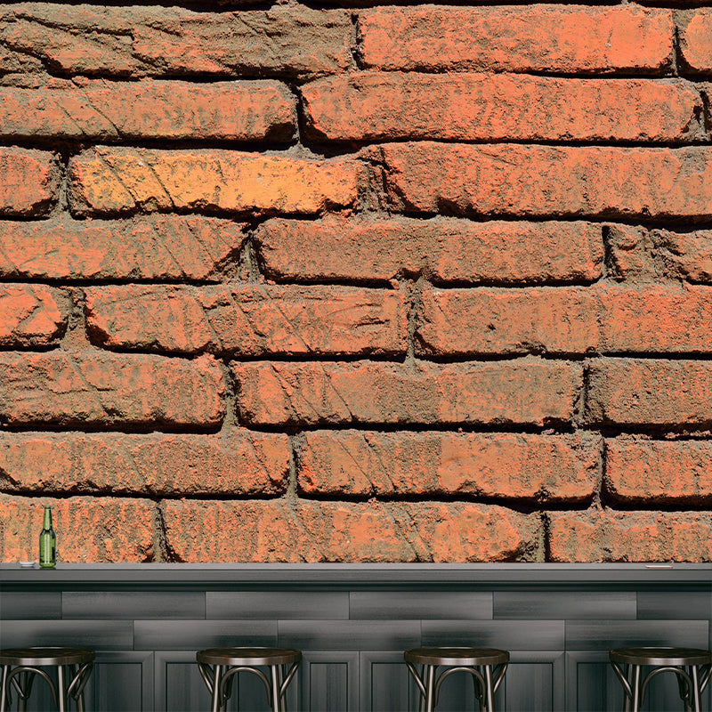 Brick Wall Industrial Style Mural Wallpaper for Living Room Bedroom, Waterproofing