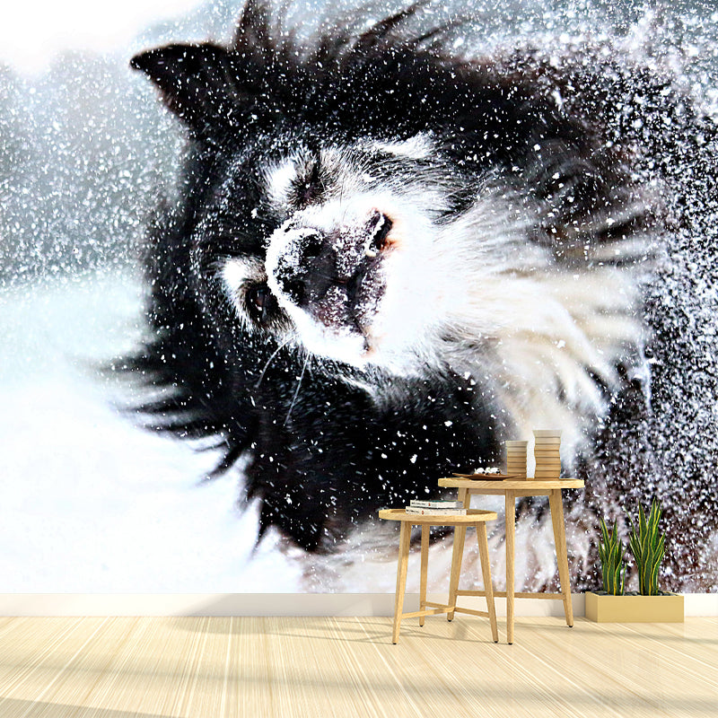 Lovely Border Collie Mural Wall Decor Living Room Wall Covering for Decoration