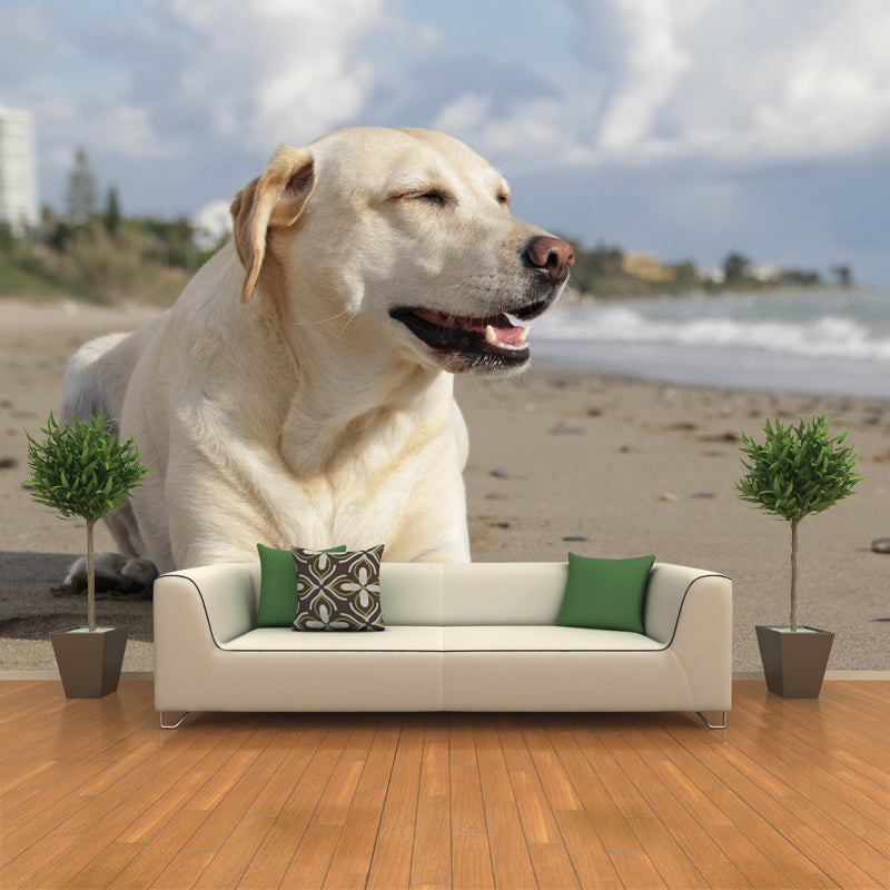 Lovely Labrador Mural Wall Decor Living Room Wall Covering for Decoration