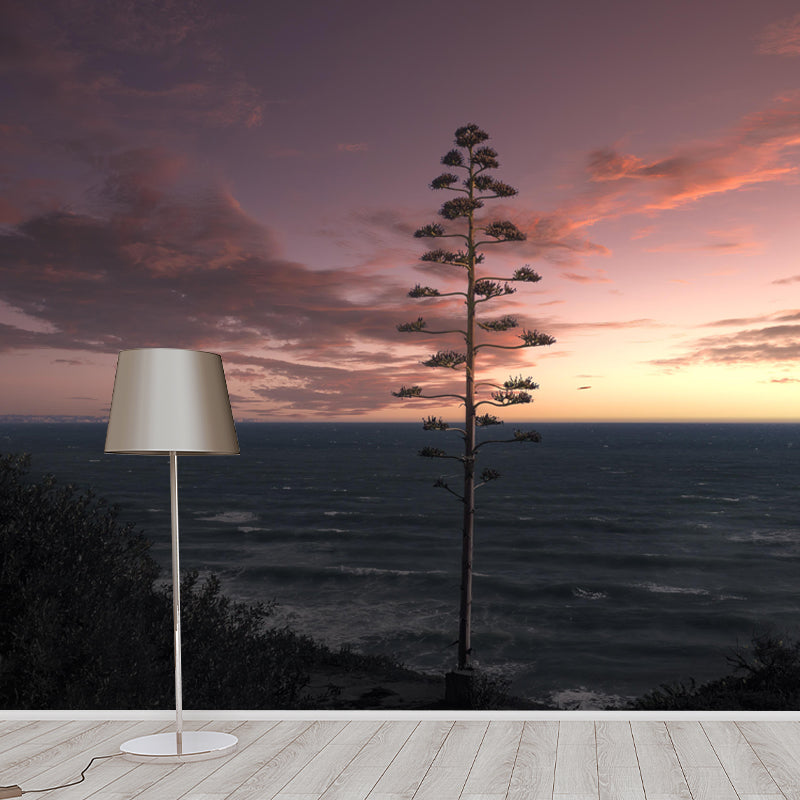 Boundless Sea Mural Environment Friendly Wallpaper Home Decoration for Bathroom