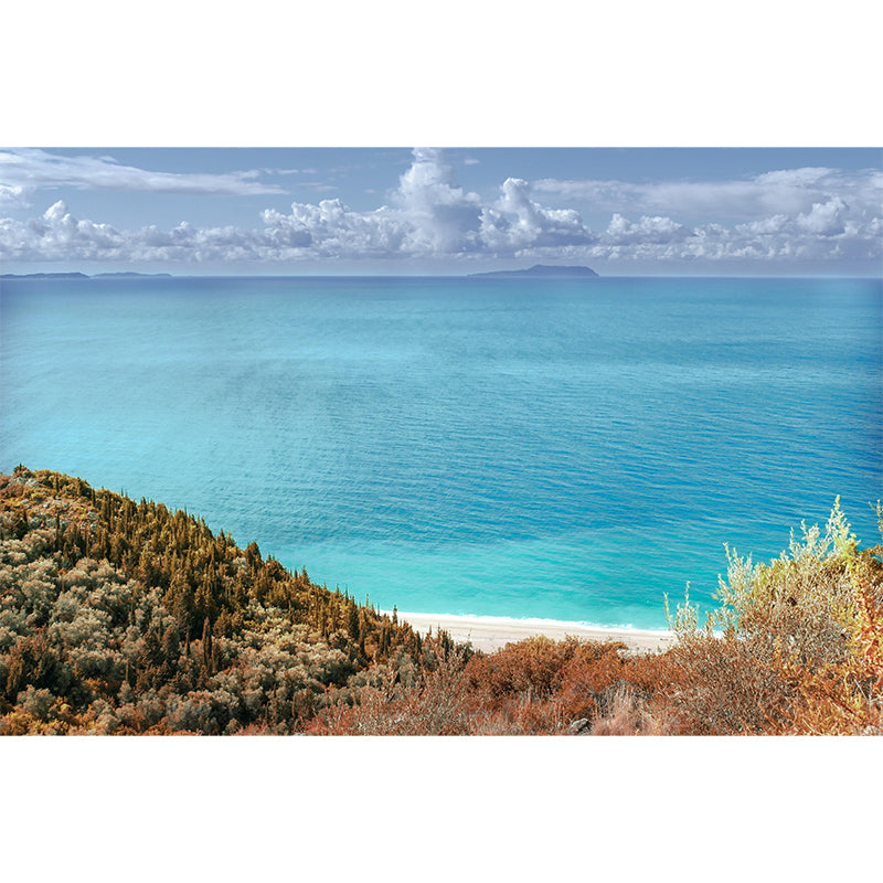 Sea Mural Environment Friendly Wallpaper Home Decoration for Dining Room