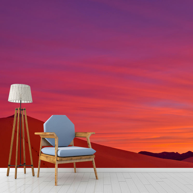 Desert Scenery Mural Environment Friendly Wallpaper Home Decoration for Dining Room