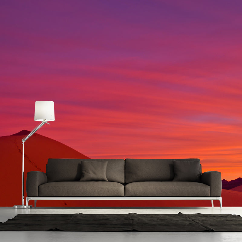 Desert Scenery Mural Environment Friendly Wallpaper Home Decoration for Dining Room