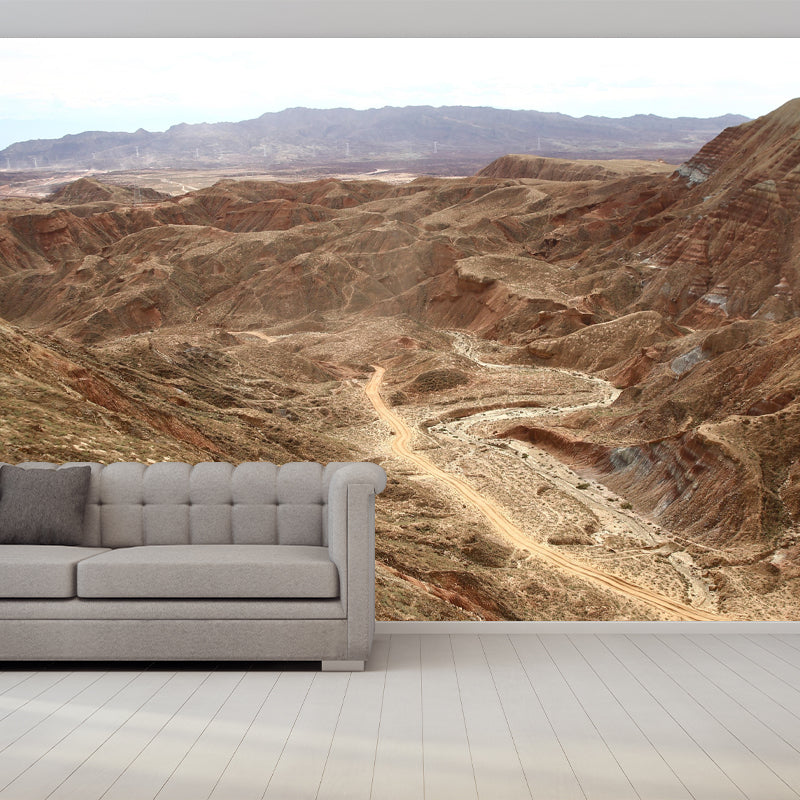 Desert Scenery Mural Environment Friendly Wallpaper Home Decoration for Dining Room