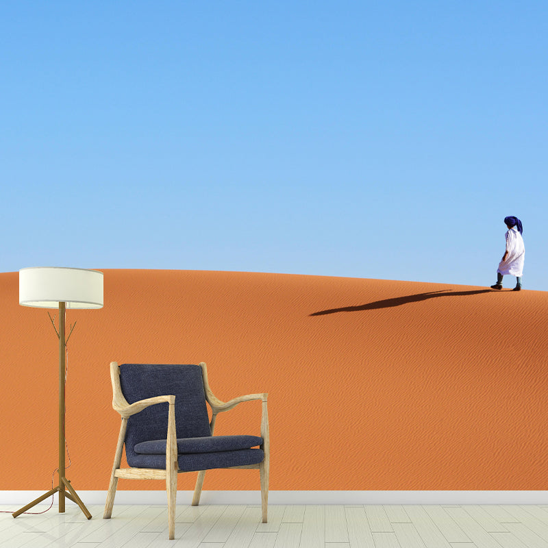 Customized Desert Wall Mural Modernism Mildew Resistant Wall Decor for Living Room