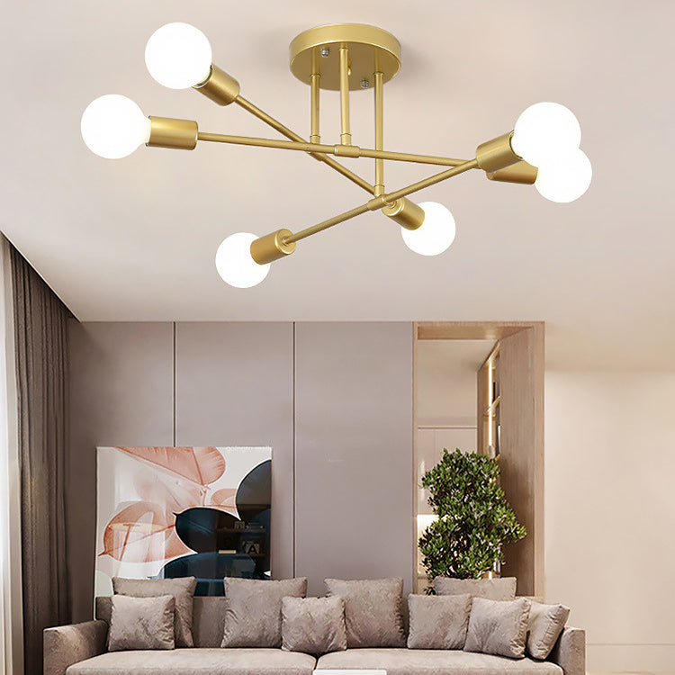 Plafonnier géométrique semi-encastré, plafonnier semi-encastré contemporain