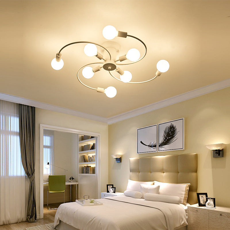 Semi-Flush Ceiling Lights Contemporary Geometric Flush Mount Light Ceiling Light Fixtures