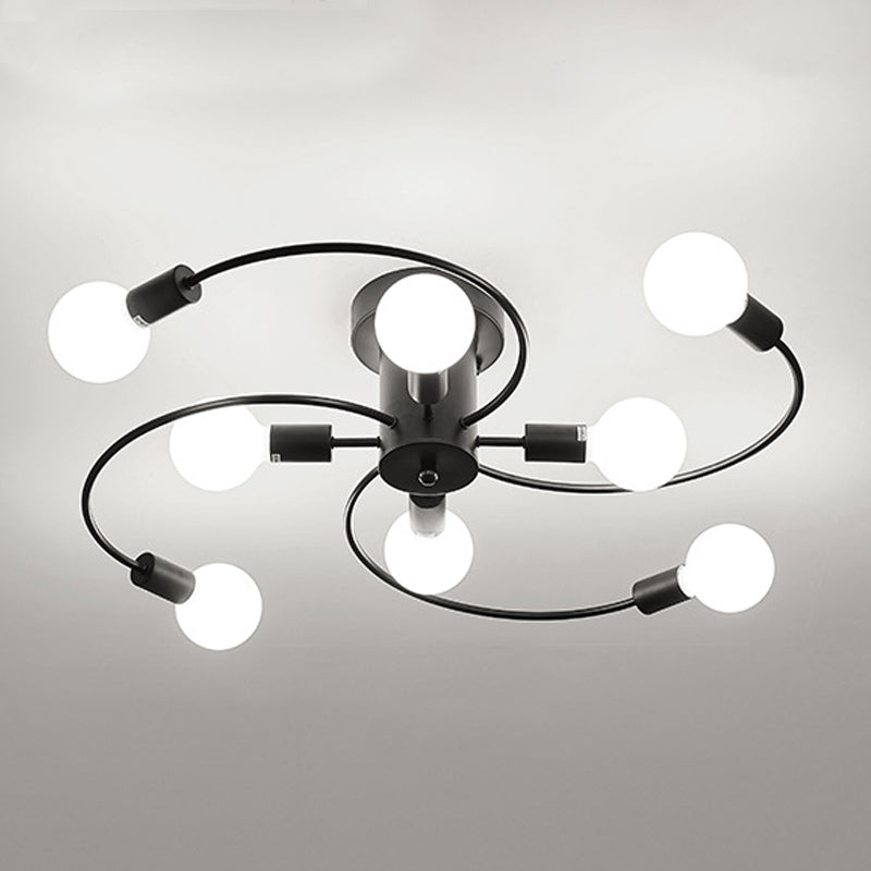 Semi-Flush Ceiling Lights Contemporary Geometric Flush Mount Light Ceiling Light Fixtures