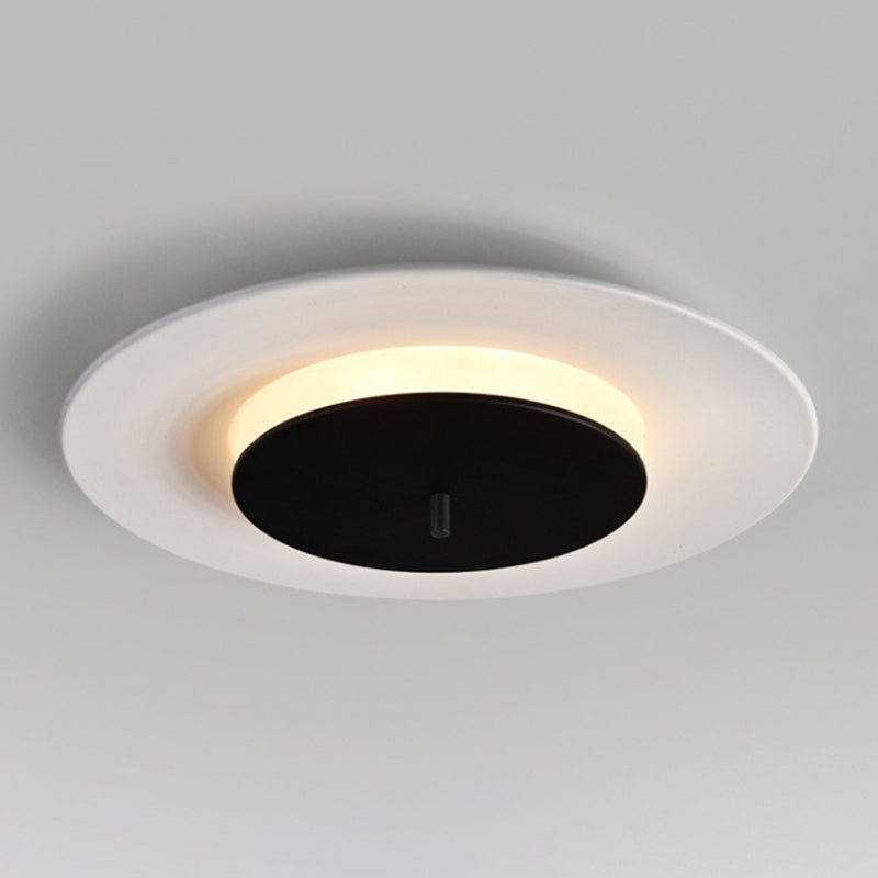 Plafonnier LED rond en acrylique de style moderne – encastré en aluminium macaron pour chambre à coucher