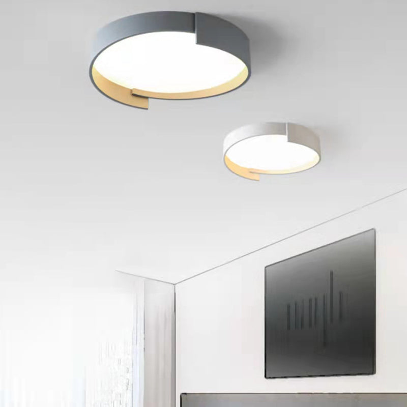 Modern Style 1-Light Round Shade Flush Mount Flush Mount Ceiling Light Fixture