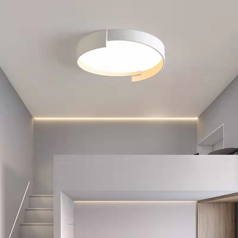 Modern Style 1-Light Round Shade Flush Mount Flush Mount Ceiling Light Fixture