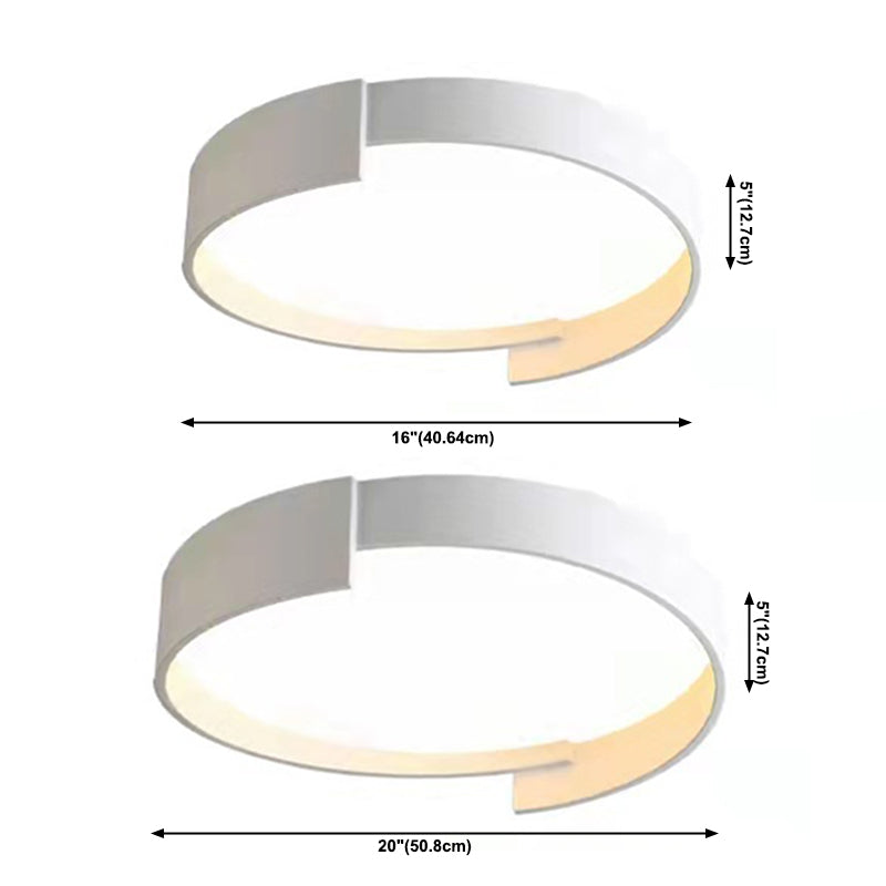 Modern Style 1-Light Round Shade Flush Mount Flush Mount Ceiling Light Fixture