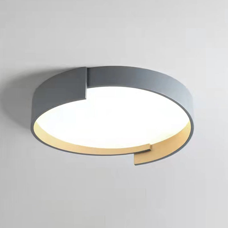 Modern Style 1-Light Round Shade Flush Mount Flush Mount Ceiling Light Fixture