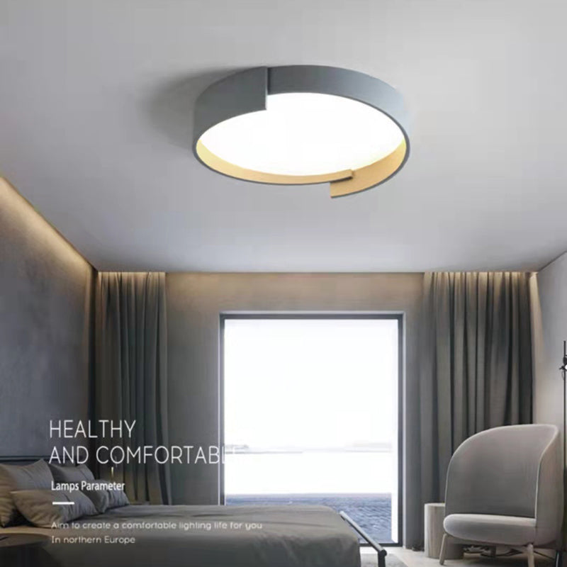 Modern Style 1-Light Round Shade Flush Mount Flush Mount Ceiling Light Fixture
