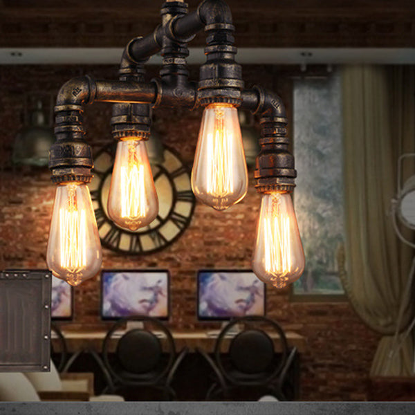 Stile caratteristico industriale Led Isola sospesa Light per la sala da pranzo del bar