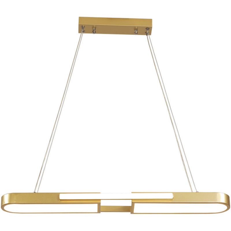 Lampade isola ovale moderna lampadario a pendente metallo 1 Lampada luminosa