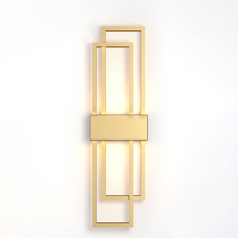 Stile moderno Apparecchi per illuminazione a parete a 1 luce lampada montata a parete in metallo geometrico