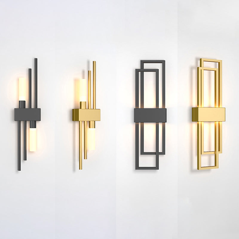 Stile moderno Apparecchi per illuminazione a parete a 1 luce lampada montata a parete in metallo geometrico
