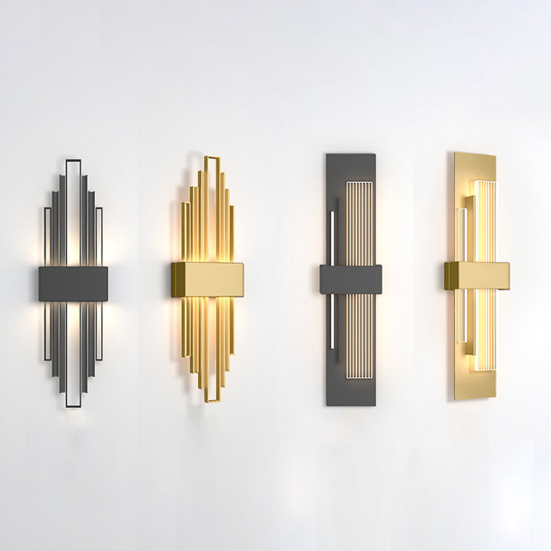 Stile moderno Apparecchi per illuminazione a parete a 1 luce lampada montata a parete in metallo geometrico