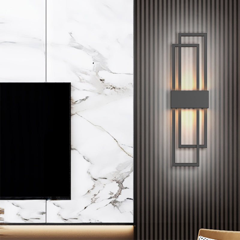 Stile moderno Apparecchi per illuminazione a parete a 1 luce lampada montata a parete in metallo geometrico