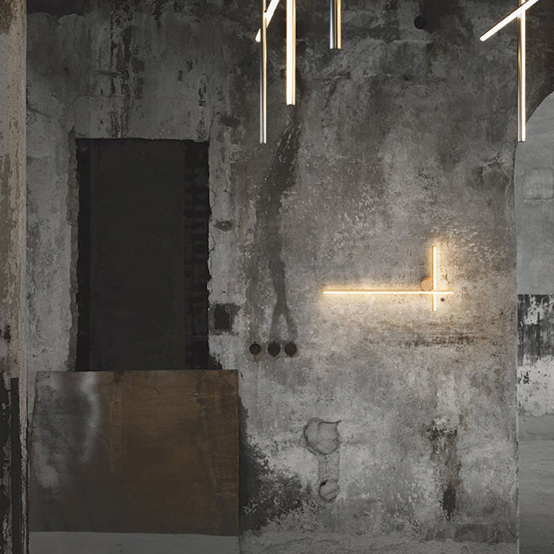 Luci di applique in alluminio in alluminio in alluminio a parete moderna a 2 luci in finitura dorata