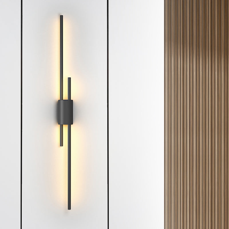 Metal Multi Lights Wall Mount Lighting Linear Modern Style Sconce Light Fixtures