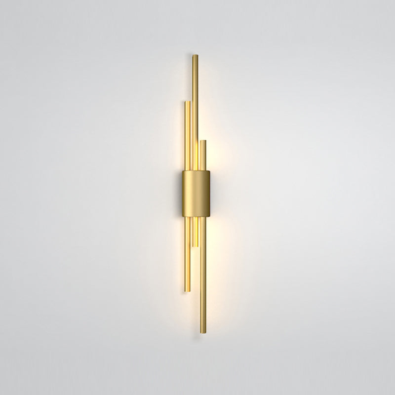Metal Multi Lights Wall Mount Lighting Linear Modern Style Sconce Light Fixtures