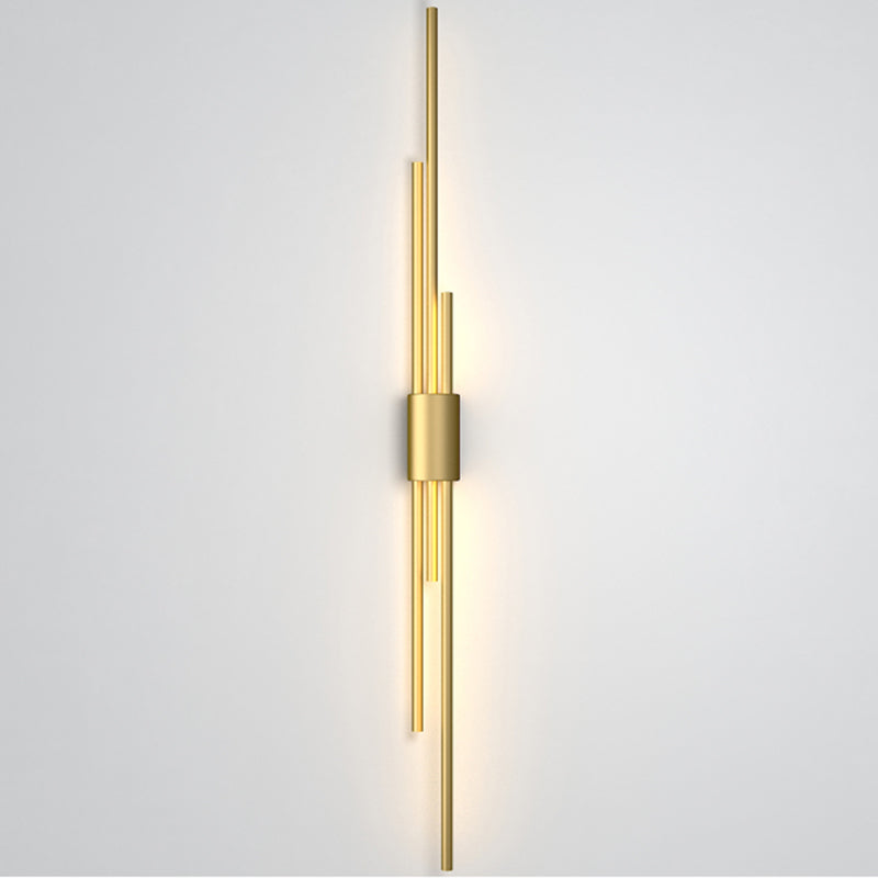 Metal Multi Lights Wall Mount Lighting Linear Modern Style Sconce Light Fixtures