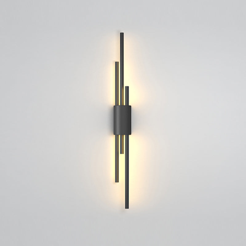 Metal Multi Lights Wall Mount Lighting Linear Modern Style Sconce Light Fixtures