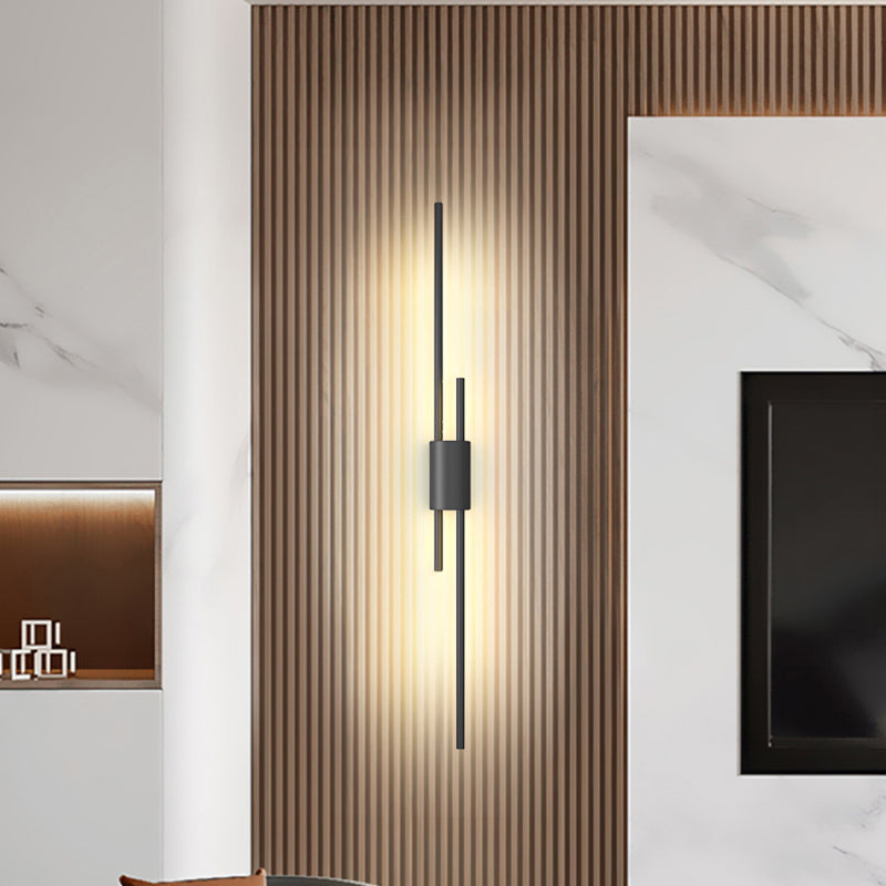 Metal Multi Lights Wall Mount Lighting Linear Modern Style Sconce Light Fixtures