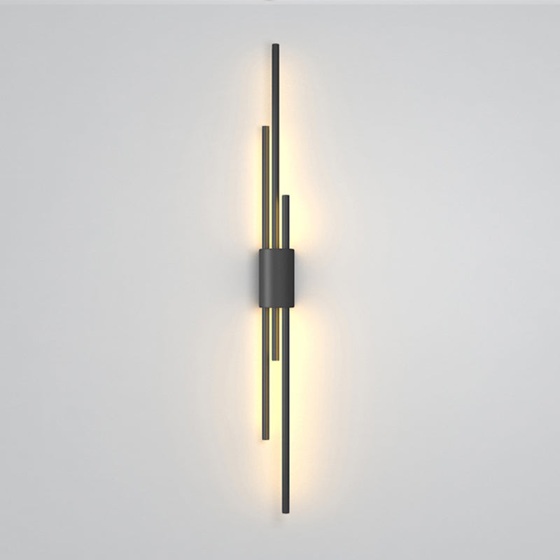 Metal Multi Lights Wall Mount Lighting Linear Modern Style Sconce Light Fixtures
