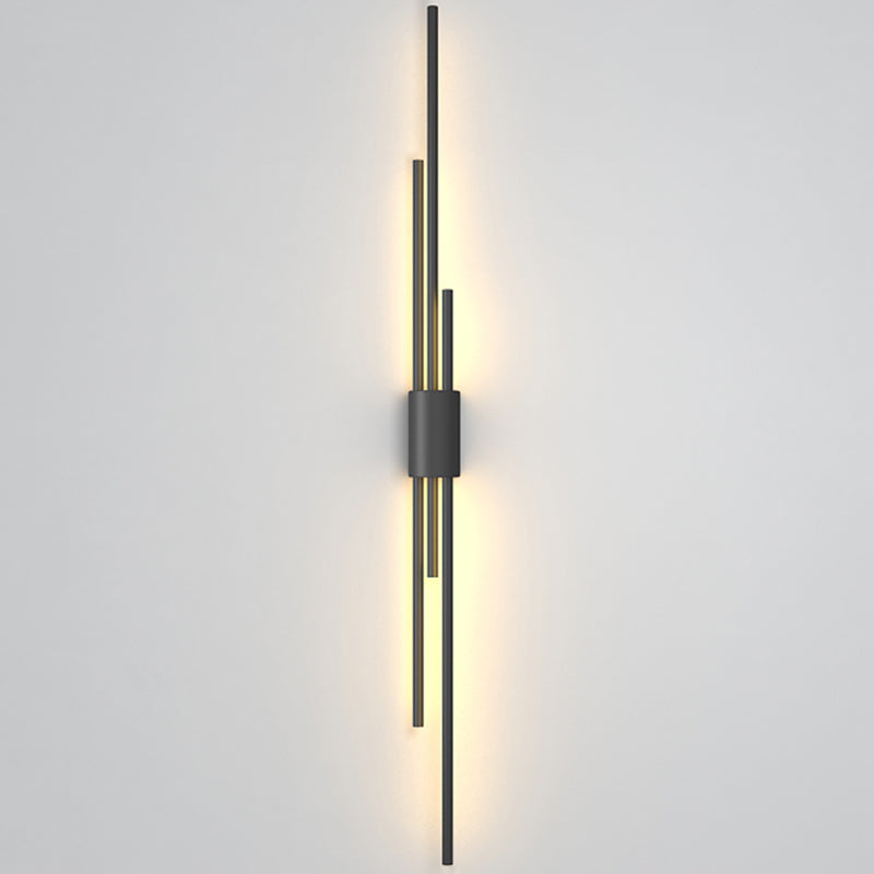 Metal Multi Lights Wall Mount Lighting Linear Modern Style Sconce Light Fixtures