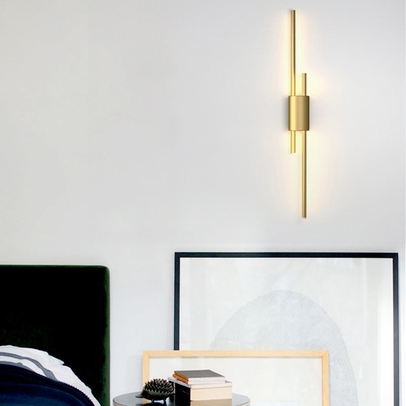 Metal Multi Lights Wall Mount Lighting Linear Modern Style Sconce Light Fixtures