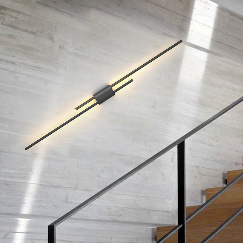 Metal Multi Lights Wall Mount Lighting Linear Modern Style Sconce Light Fixtures